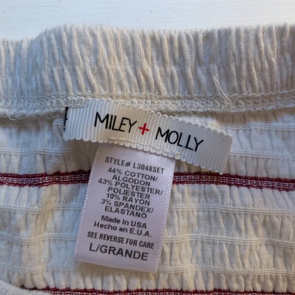 Tilly's Striped off the Shoulder Top Size Large 🐇 - Picture 5 of 5